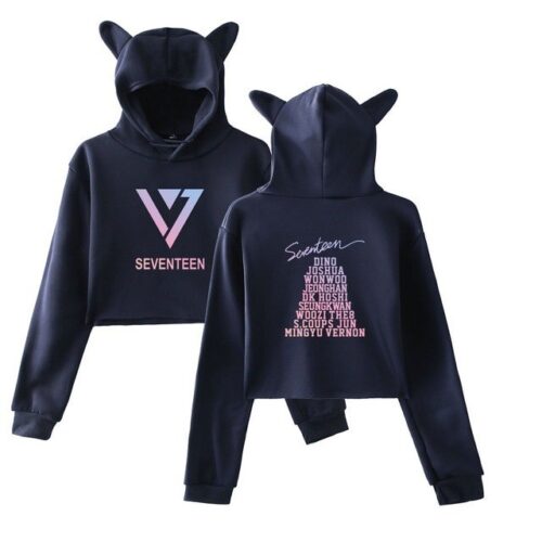 Seventeen Cropped Hoodie #3